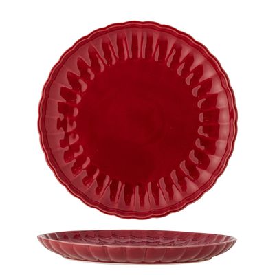 Bloomingville Latina Tallrik, Röd, Stengods - 6-pack