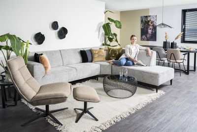 Eleonora Stol Lynn med armstöd - grå fletcher