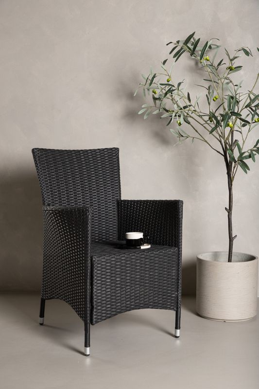 Venture Home Knick Matstol 2-pack i Svart Konstrotting