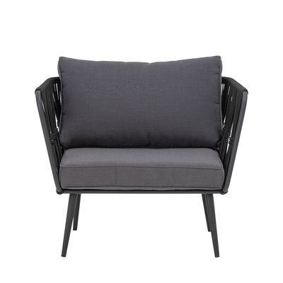 Bloomingville Pavone Loungestol, Svart Metall