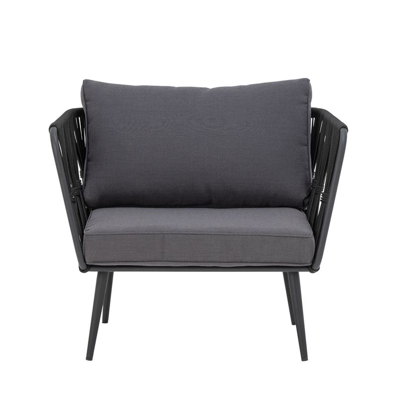 Bloomingville Pavone Loungestol, Svart Metall