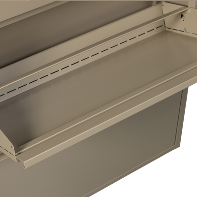 WOOOD Sabine 3-facks Skoskåp i Sandfärgat Metall