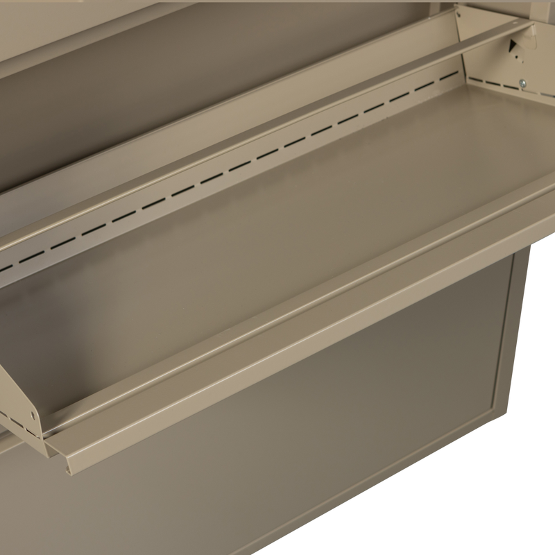 WOOOD Sabine 3-facks Skoskåp i Sandfärgat Metall