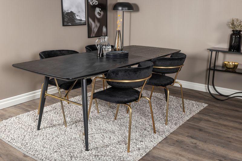 Venture Home Gold Rektangulär Matgrupp