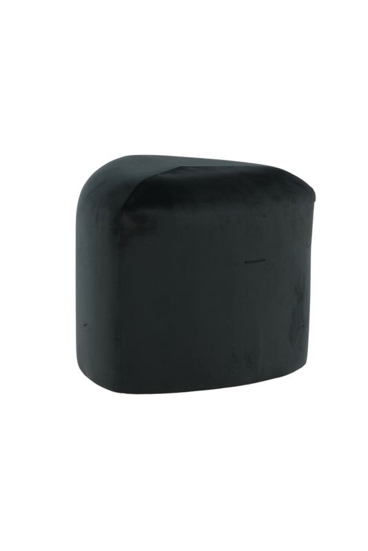 Venture Home Peg Sittpuff - Triangelformad, Svart Sammet