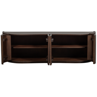 WOOOD Sense Byrå 4-Dörrar Mangoträ Mörkbrun Valnöt