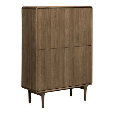 House Nordic Darwin Skåp - Ek, mörkbrun, 100x40x140 cm