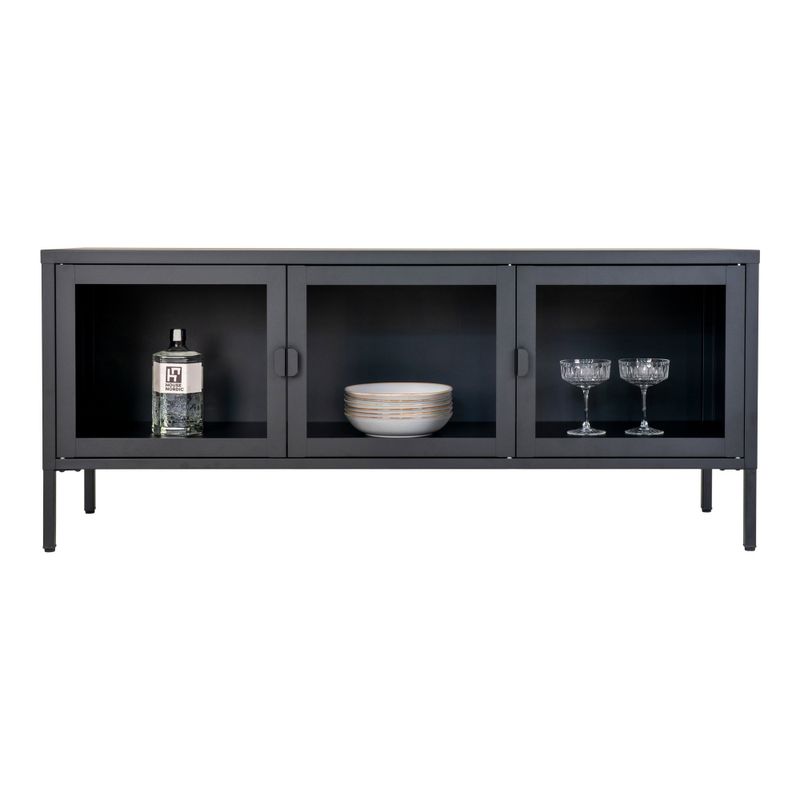 House Nordic Brisbane tv-bänk, Svart 130 x 40 x 55 cm