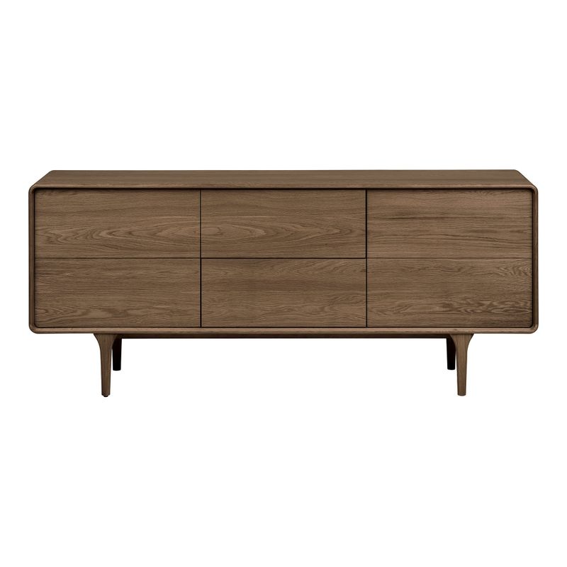 House Nordic Darwin Skänk - Sideboard, ek, mörkbrun, 180x45x75 cm