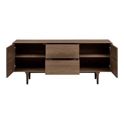 House Nordic Darwin Skänk - Sideboard, ek, mörkbrun, 180x45x75 cm