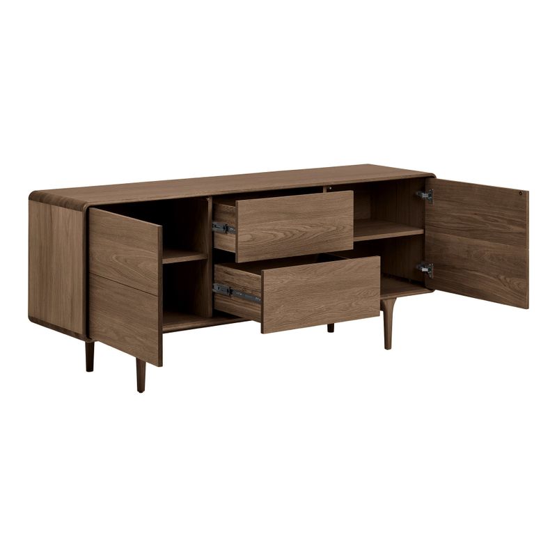 House Nordic Darwin Skänk - Sideboard, ek, mörkbrun, 180x45x75 cm