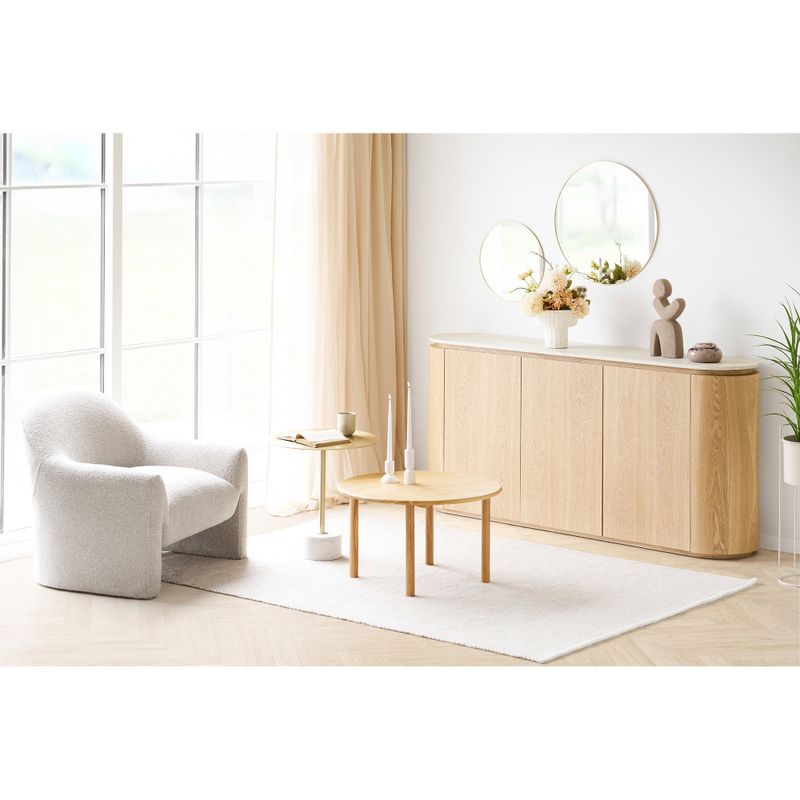 House Nordic Larvik Skänk - Sideboard, granit/askfaner
