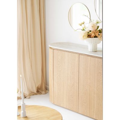 House Nordic Larvik Skänk - Sideboard, granit/askfaner