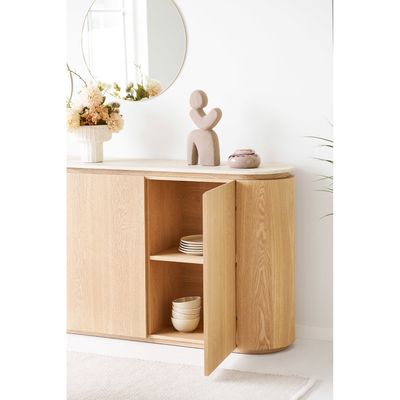 House Nordic Larvik Skänk - Sideboard, granit/askfaner