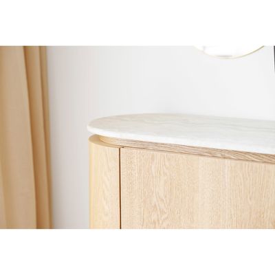 House Nordic Larvik Skänk - Sideboard, granit/askfaner