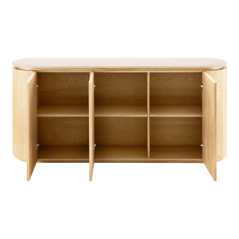 House Nordic Larvik Skänk - Sideboard, granit/askfaner