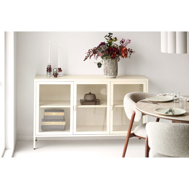 House Nordic Brisbane Skänk - Sideboard med 3 glasdörrar