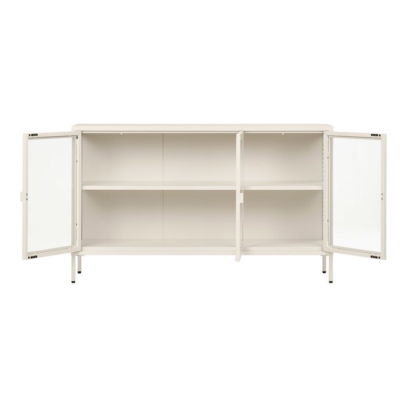 House Nordic Brisbane Skänk - Sideboard med 3 glasdörrar
