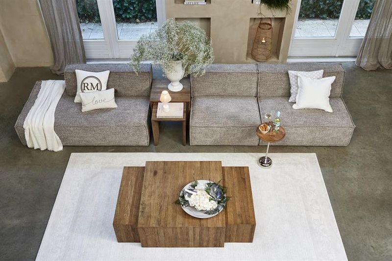 Riviera Maison Sant Mateu soffbordsset brun