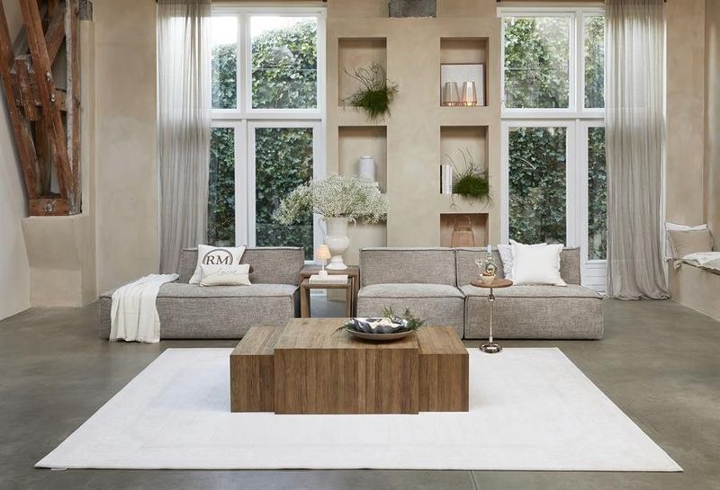 Riviera Maison Sant Mateu soffbordsset brun