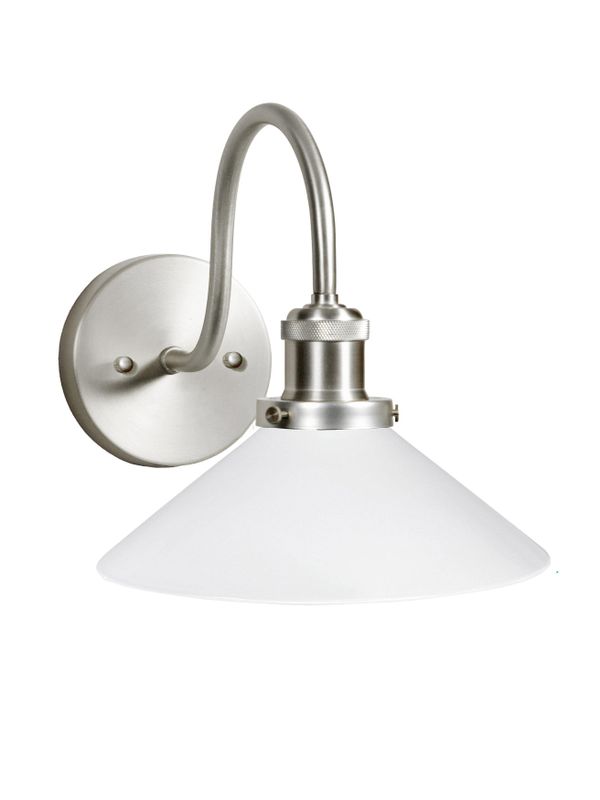 PR Home August VägglampaIP23 Opal Krom 25 cm