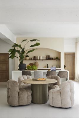 Riviera Maison Villanova matbord 130 cm beige