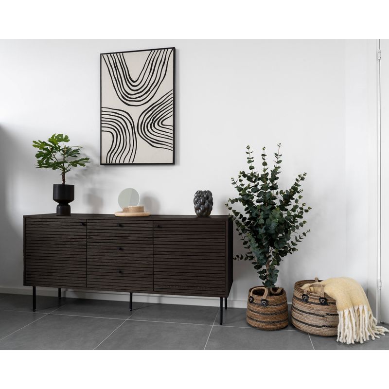 House Nordic Kyoto skänk, Rökt ek 150 x 40 x 74 cm