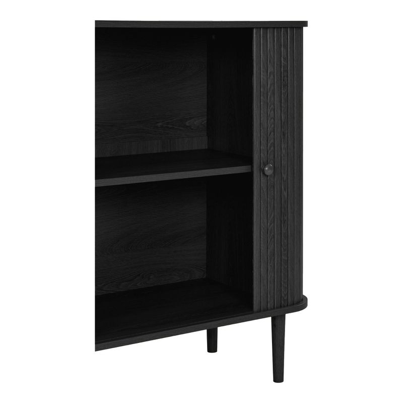 House Nordic Nikko skänk svart med två dörrar, 80 cm