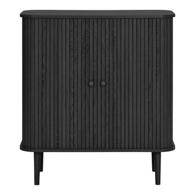House Nordic Nikko skänk svart med två dörrar, 80 cm