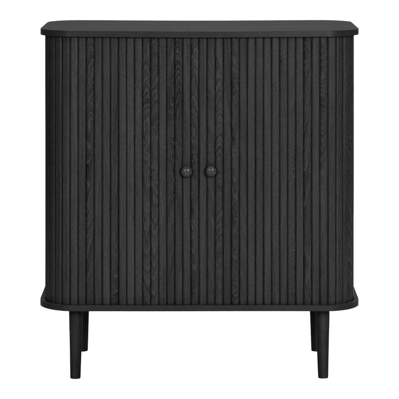 House Nordic Nikko skänk svart med två dörrar, 80 cm