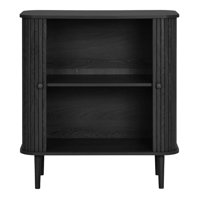House Nordic Nikko skänk svart med två dörrar, 80 cm