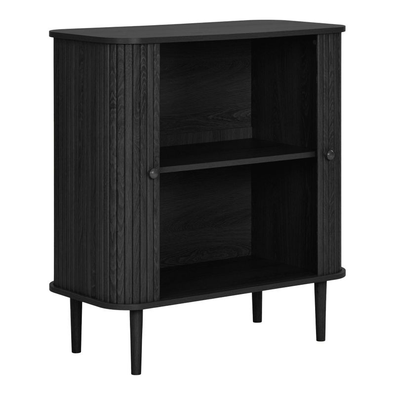 House Nordic Nikko skänk svart med två dörrar, 80 cm