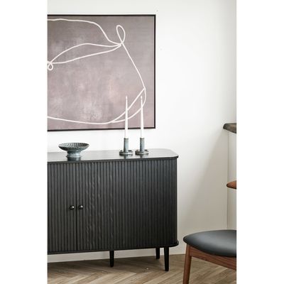House Nordic Nikko Skänk - Sideboard, 2 dörrar, svart, 140x40x79 cm