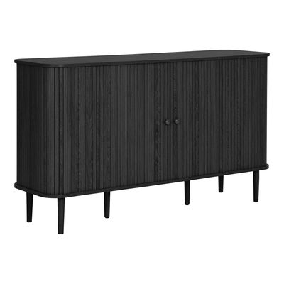 House Nordic Nikko Skänk - Sideboard, 2 dörrar, svart, 140x40x79 cm