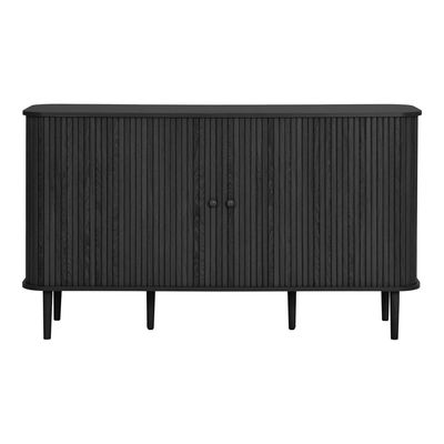 House Nordic Nikko Skänk - Sideboard, 2 dörrar, svart, 140x40x79 cm