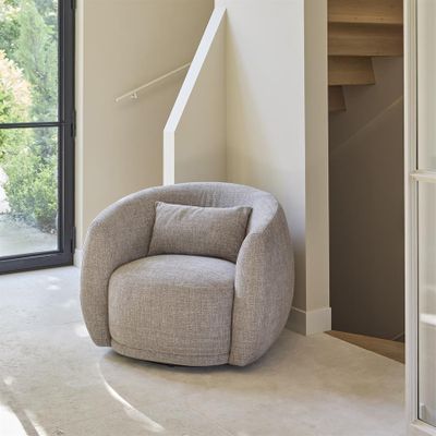 Riviera Maison Leonardo snurrfåtölj gråbrun
