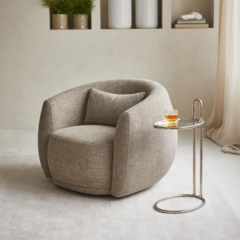 Riviera Maison Leonardo snurrfåtölj gråbrun