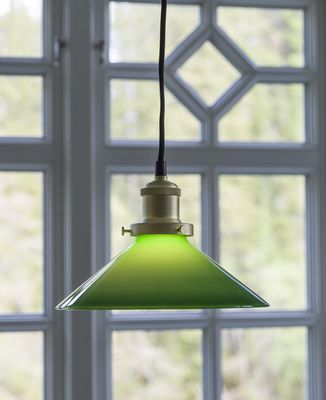 PR Home August Fönsterlampa Grön 25 cm