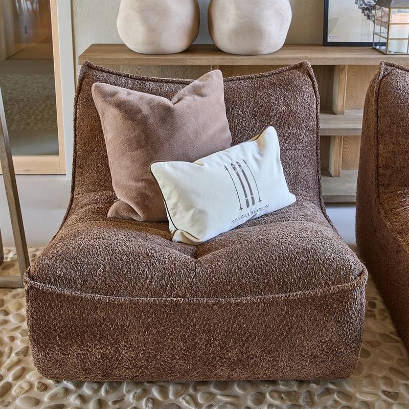 Riviera Maison Manhattan Weave fåtölj brun