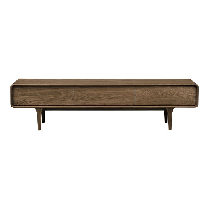 House Nordic Darwin TV-bänk - Ek, mörkbrun, 180x45x45 cm