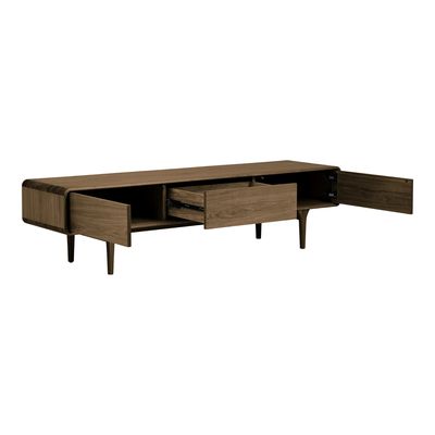 House Nordic Darwin TV-bänk - Ek, mörkbrun, 180x45x45 cm