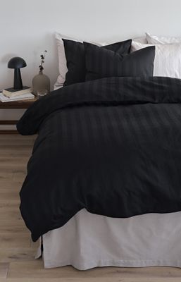 Borganäs Satin påslakanset svart 150x210 cm 2 delar
