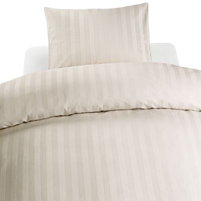 Borganäs Satin påslakanset Sand 150x210 cm 2 delar