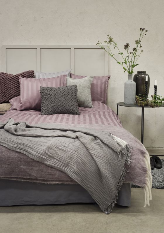 Borganäs Satin Påslakanset Lila 220x210 50x60