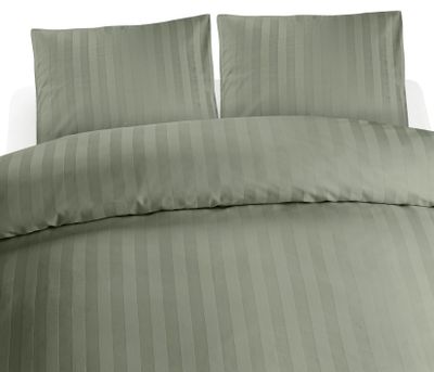 Borganäs Satin Påslakanset Grön 220x210 cm