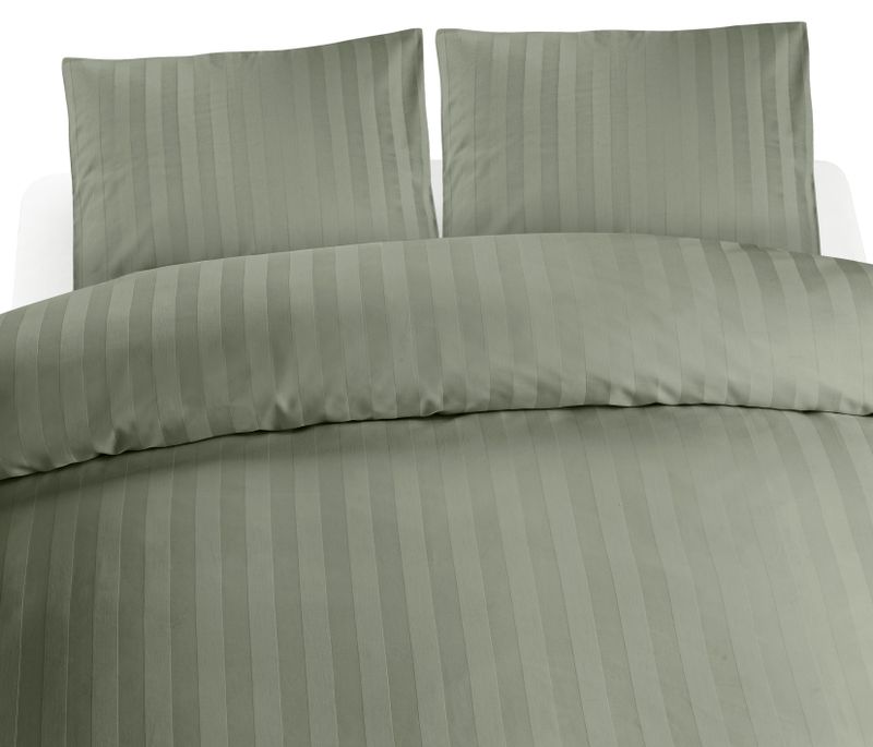 Borganäs Satin Påslakanset Grön 220x210 cm