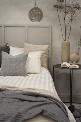 Borganäs Satin Påslakanset Sand 220x210 cm