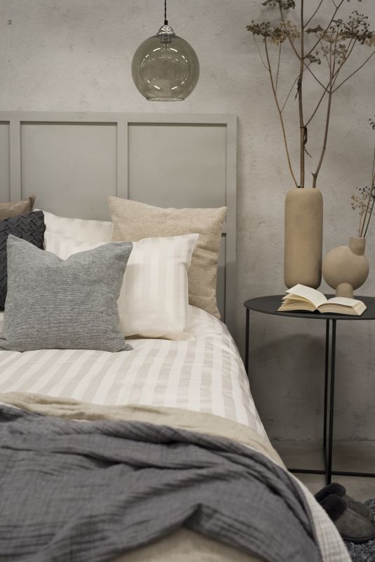 Borganäs Satin Påslakanset Sand 220x210 cm