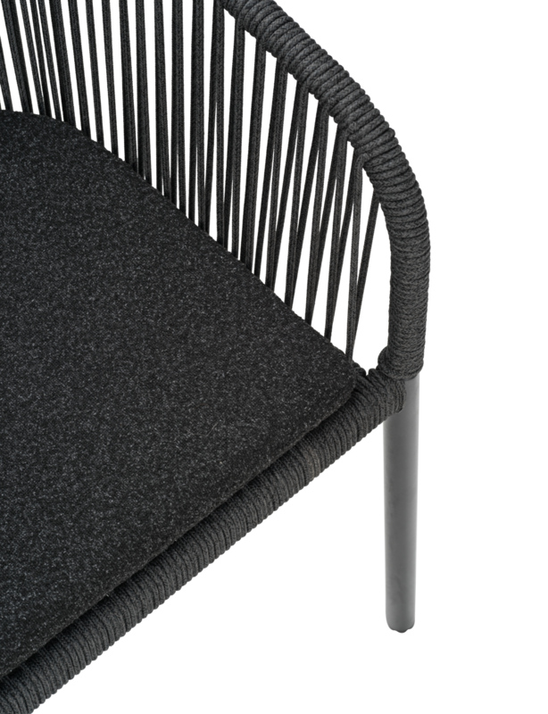 Brafab Delta Stol Antracit / Slate Rope / Teddy Black