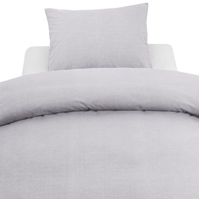 Borganäs Washed Bomull Påslakanset Lila 150x210 cm 2 delar